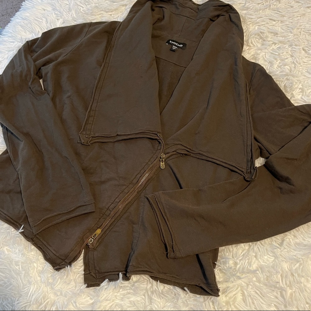 BeBe L Army Green Cotton Blend Jacket